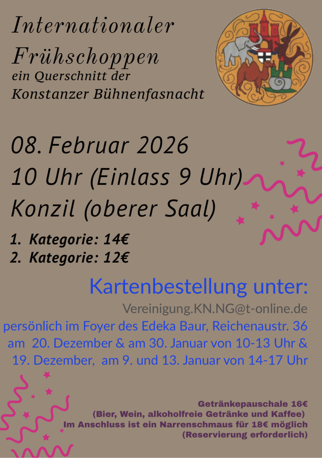 Internationaler Frühschoppen; Konzil; Konstanzer Konzil; Party; Konstanz